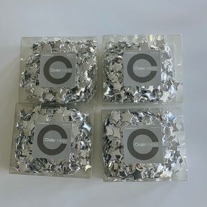 Crate&Barrel Silver Star Garland 27 feet each (4 boxes)